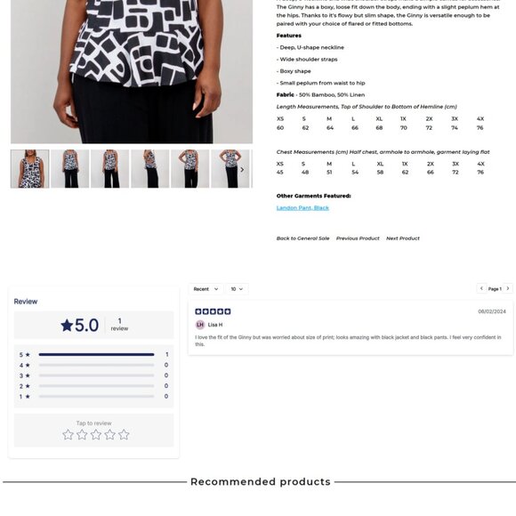 Ginny Tank - Blue Sky - NWT - Picture 8 of 9